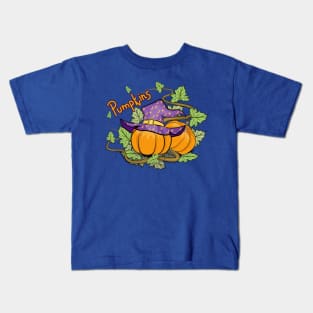 Pumpkins Art - Witch Hat Kids T-Shirt